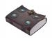 Handmade Genuine New Fashion Leather Store  Present 4 Stone Leather Journal With Side Stitching Notebook